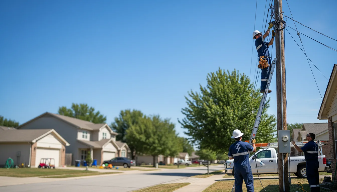 Residential electrician providing installation services in Brownsville, KY